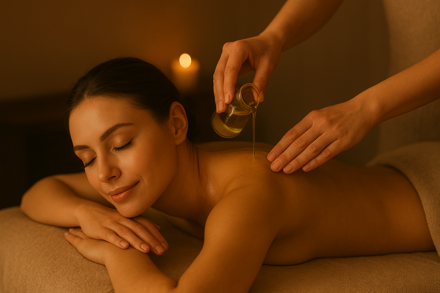 Massage aux huiles chaudes – Moon & Star